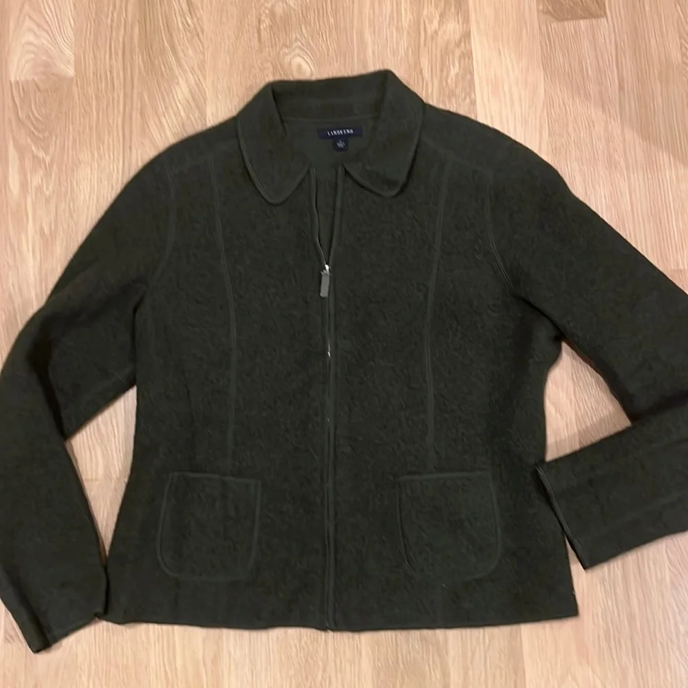 Lands End Wool Zip Jacket 12
